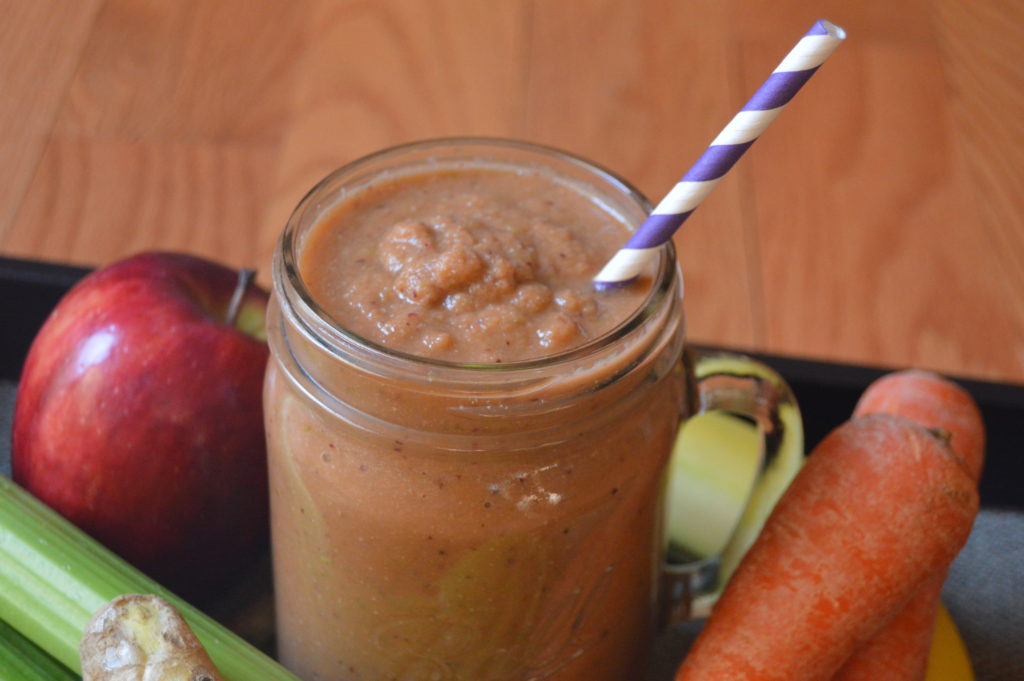 Celery Carrots Apple Green Smoothie