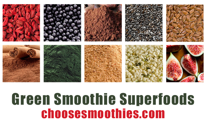 Green smoothie superfoods