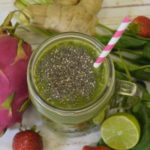 Dragon Fruit Strawberries Banana Spinach Green Smoothie Recipe